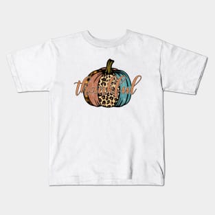 Thankful pumpkin Kids T-Shirt